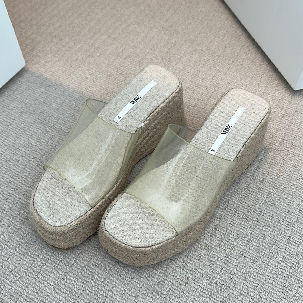 Zara platform sandals size 40